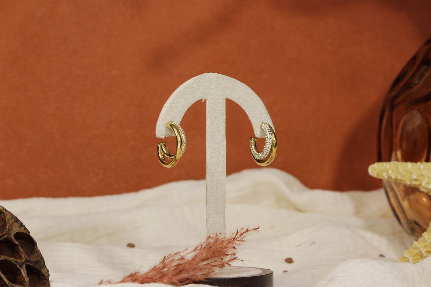 Boucles d'oreilles Blanche